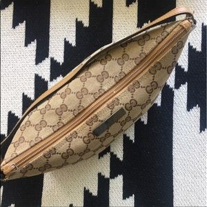 Gucci monogram clutch.